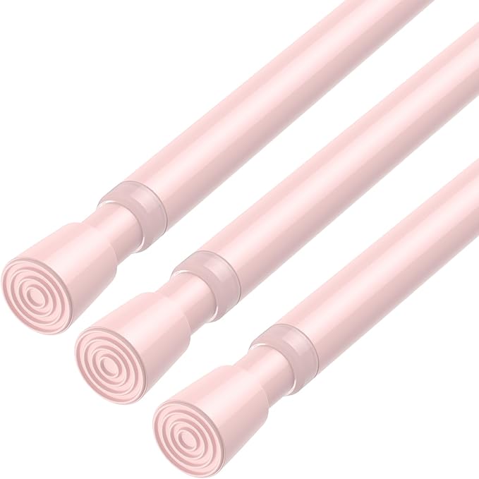 AIZESI Spring Tension Rods Adjustable Tension Curtain Rod Small Tension Rod No by AIZESITENSIONROD