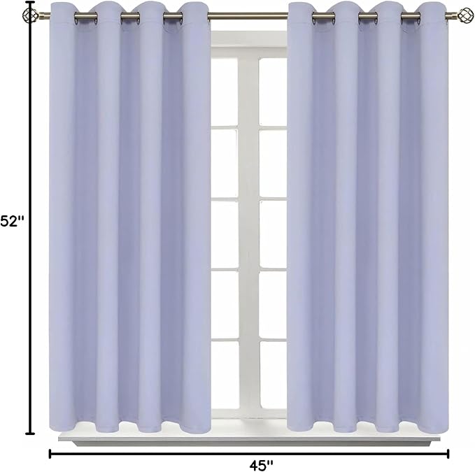 BGment Room Darkening Curtains 45 Inches Long - Image 9
