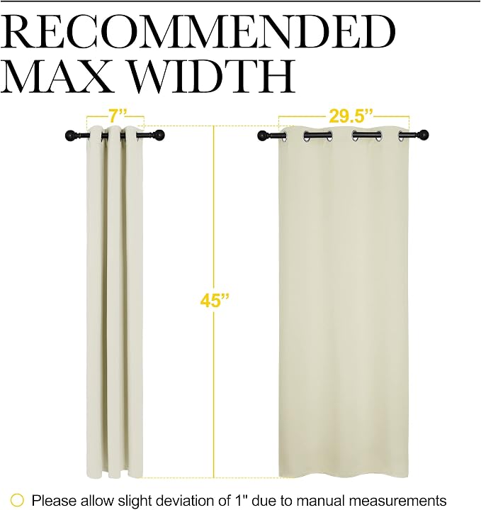 NICETOWN Room Darkening Curtain Panels - Image 6