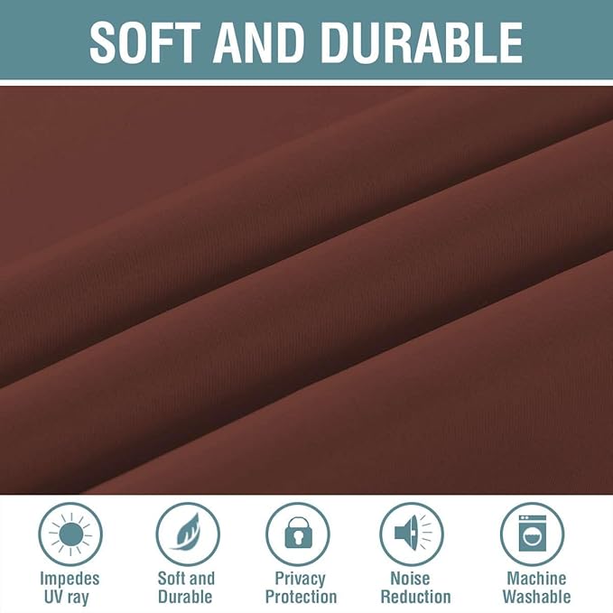 H.VERSAILTEX Blackout Patio Curtains 100 x 84 Inches - Image 4