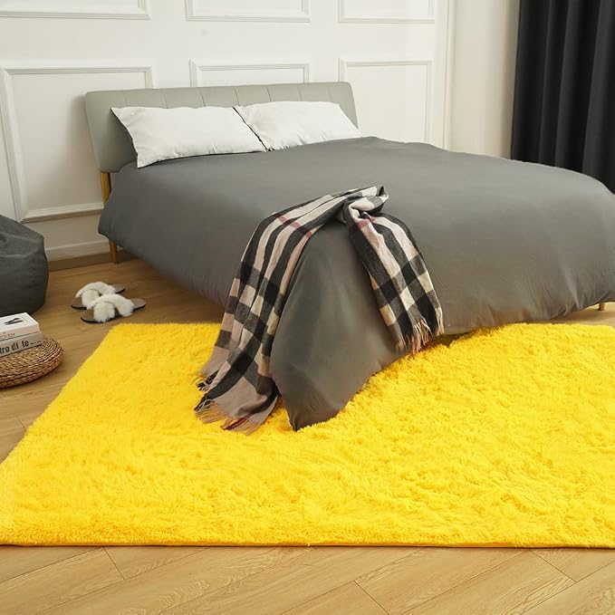 Amearea Premium Soft Fluffy Rug 4x5.3 Feet, Fuzzy Area Rugs - Image 2