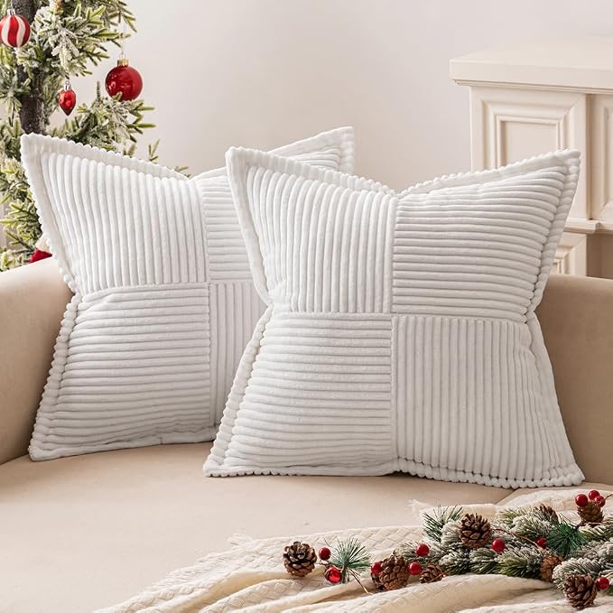 MIULEE Decorative Euro Sham Throw Pillow Covers by MIULEE
