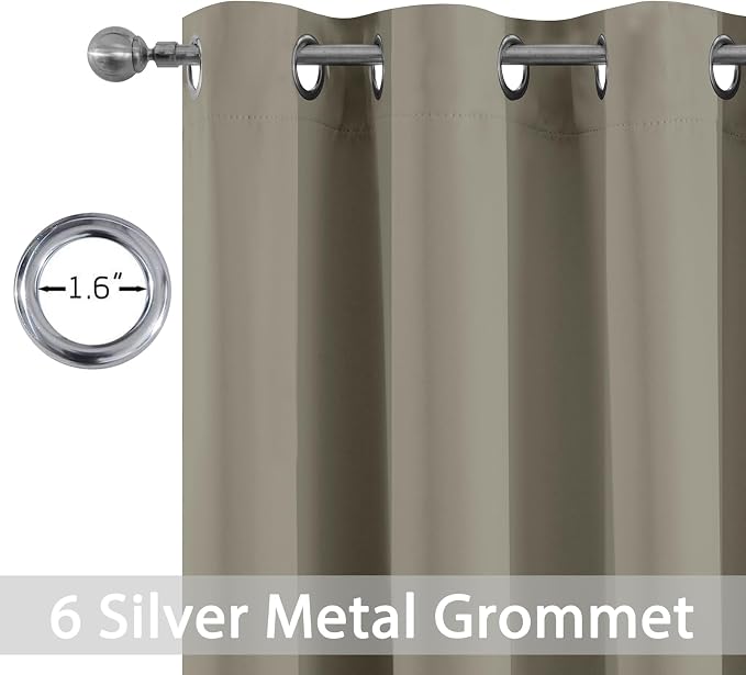Yakamok Premium Room Darkening Thermal Insulated Curtains - Image 2
