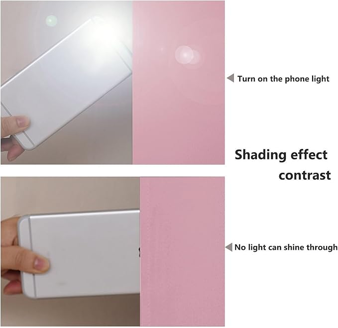 NICETOWN Crystal Pink Full Shade Curtain Panels, Pair of Energy Smart & Noise - Image 3