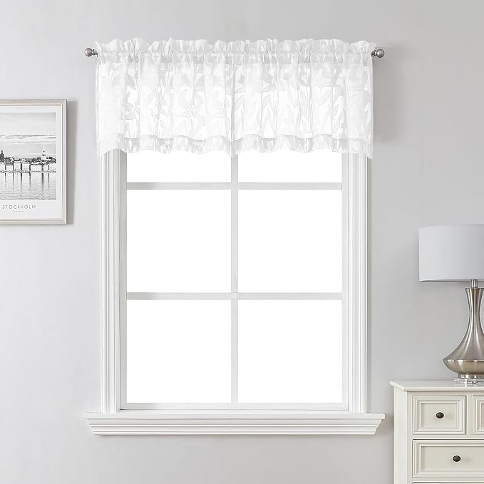 Lecloud Leia White Sheer Valances by Lecloud