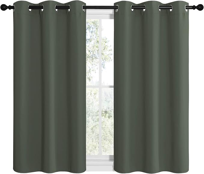 NICETOWN Modern Blackout Short Curtains, Thermal Insulated and Privacy Room - Image 2