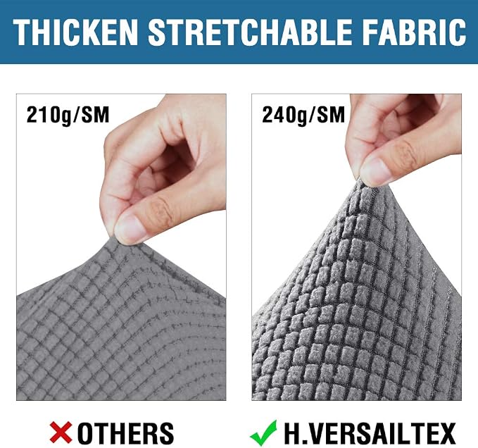 H.VERSAILTEX 4 Piece Stretch Sofa Covers - Image 3