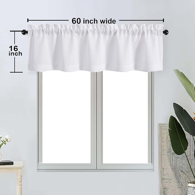 OWENIE Bob 1 PCS White Valances - Image 2
