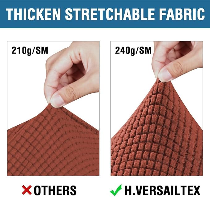 H.VERSAILTEX 4 Piece Stretch Sofa Covers - Image 3