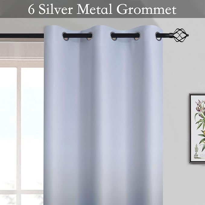 SimpleHome Ombre Curtains 42 x 84 Inch - Image 2