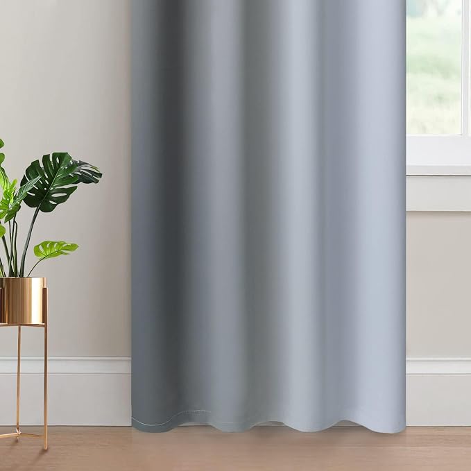 Yakamok Light Blocking Ombre Curtains, Room Darkening Grommet Window Drapes - Image 4