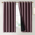 NICETOWN Dry Rose 100% Blackout Lined Curtains, 2 Thick Layers Completely by NICETOWN