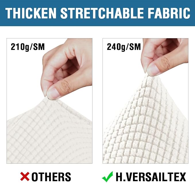 H.VERSAILTEX 4 Piece Stretch Sofa Covers - Image 3
