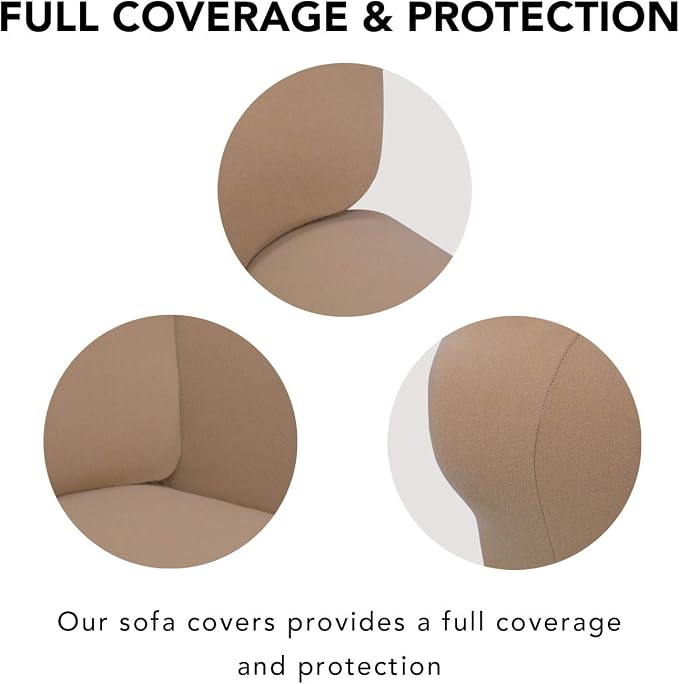 PureFit Super Stretch Sofa Slipcover – Spandex Non Slip Soft Couch Sofa Cover - Image 3