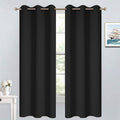 Yakamok Room Darkening Grommet Window Drapes Thermal Insulated Light Blocking by Yakamok