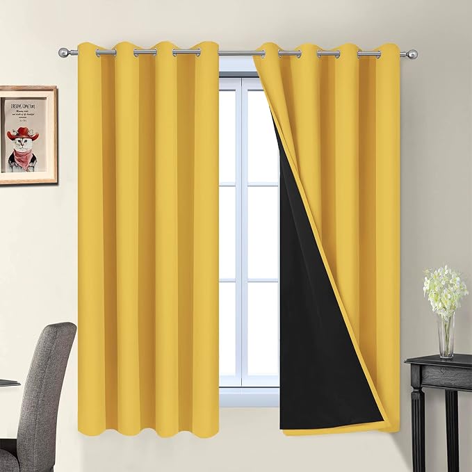 Yakamok Thermal Insulated 100% Blackout Curtains by Yakamok