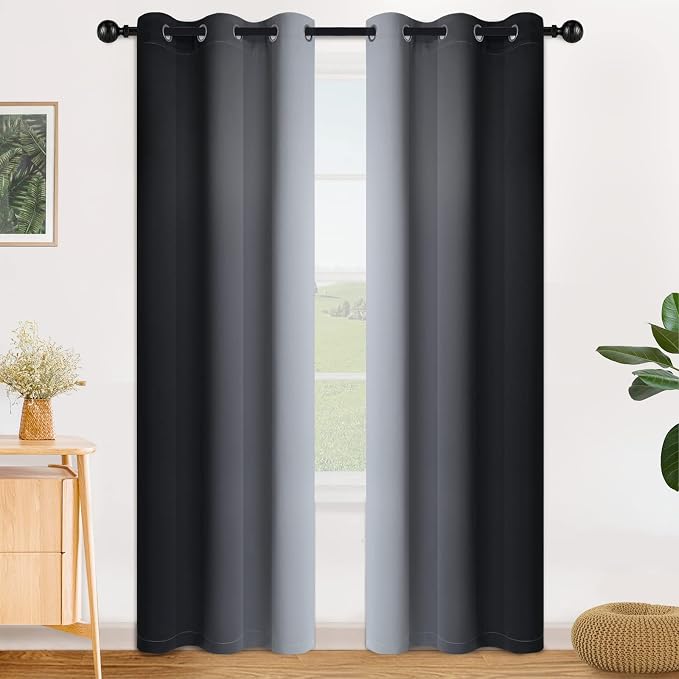 SimpleHome Ombre Room Darkening Curtains by SimpleHome