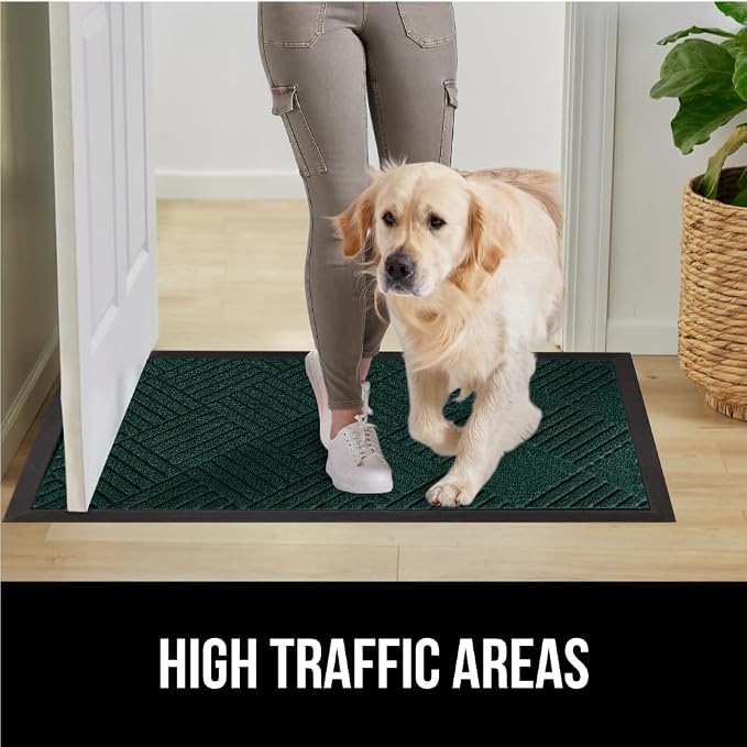 GORILLA GRIP 100% Waterproof All-Season WeatherMAX Doormat US Designed Natural - Image 6