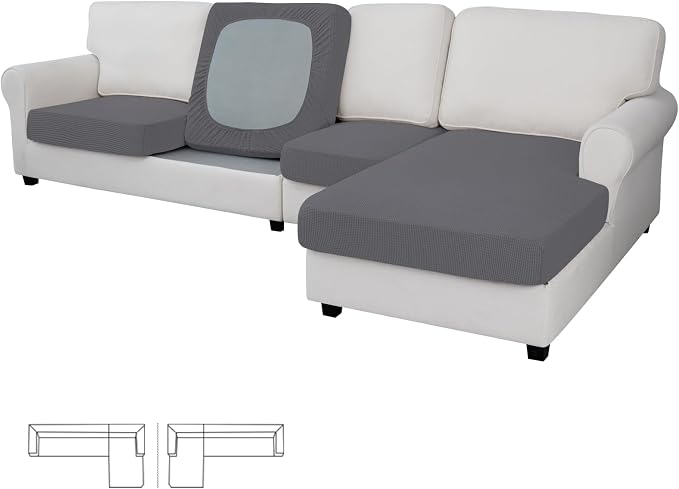Easy-Going Stretch 4 Pieces Couch Cushion Covers by Easy-Going
