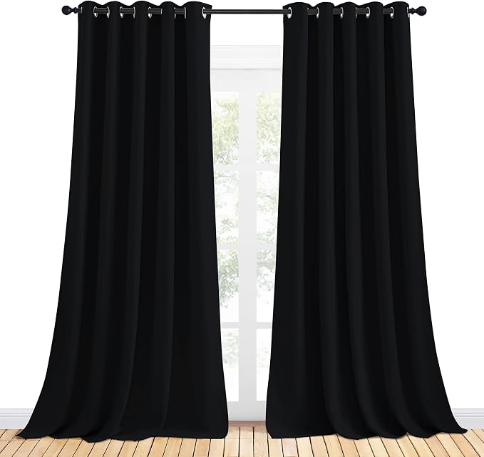 NICETOWN Blackout Draperies Window Curtain Panels, Autumn/Winter Thermal - Image 2