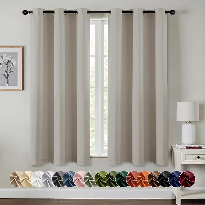 MIULEE Natural Blackout Curtains by MIULEE