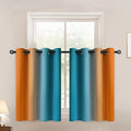 Yakamok Ombre Orange and Blue Curtains by Yakamok