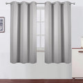 LEMOMO Light Grey Blackout Curtains 42 x 54 Inch Length Set of 2 Panels Grommet by Lemomo