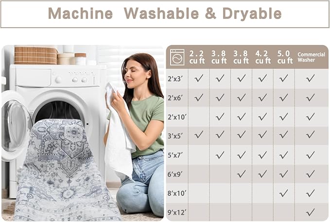 Srugn Area Rugs 5x7 Washable Area Rugs - Image 8