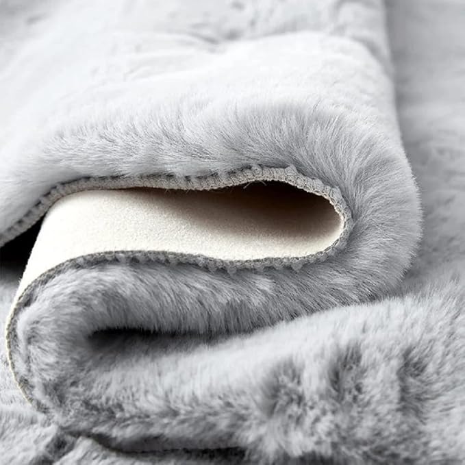 ORINOVA Grey Fluffy Rug Runners - Image 5