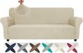 ZNSAYOTX Super Stretch Couch Cover, New Striped Sofa Covers Fitted Slipcovers by ZNSAYOTX