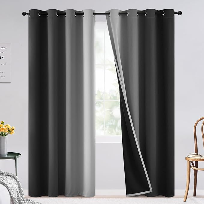 SimpleHome Ombre 100% Blackout Curtains by SimpleHome