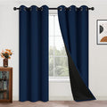 Yakamok 84 Inch Length 100% Blackout Window Curtain Panels, Full Light Blocking by Yakamok