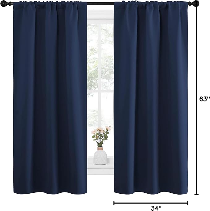 NICETOWN Bedroom Curtains Blackout Draperies, Home Decorations Thermal - Image 10