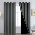 Yakamok Full Shade Curtain Panels, Heavy Duty Lined Curtains 90 Inches Long by Yakamok