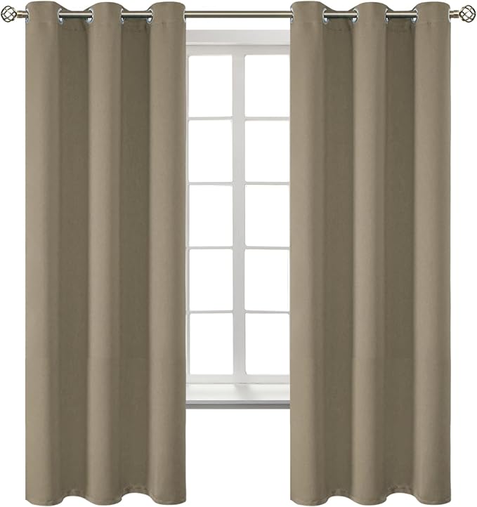 BGment Room Darkening Curtains 63 Inches Long by BGment