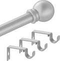 Silver Curtain Rods for Bedroom by Authandis