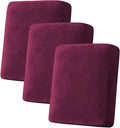 H.VERSAILTEX Velvet Stretch Couch Cushion Cover Plush Cushion Slipcover by HVERSAILTEX