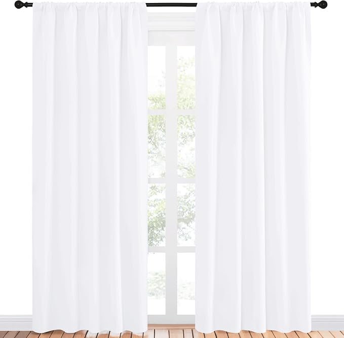 NICETOWN White Bedroom Curtain Panels - Image 2