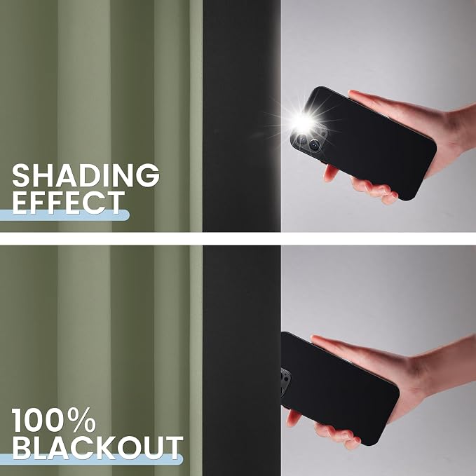 SimpleHome 100% Blackout Curtains - Image 3