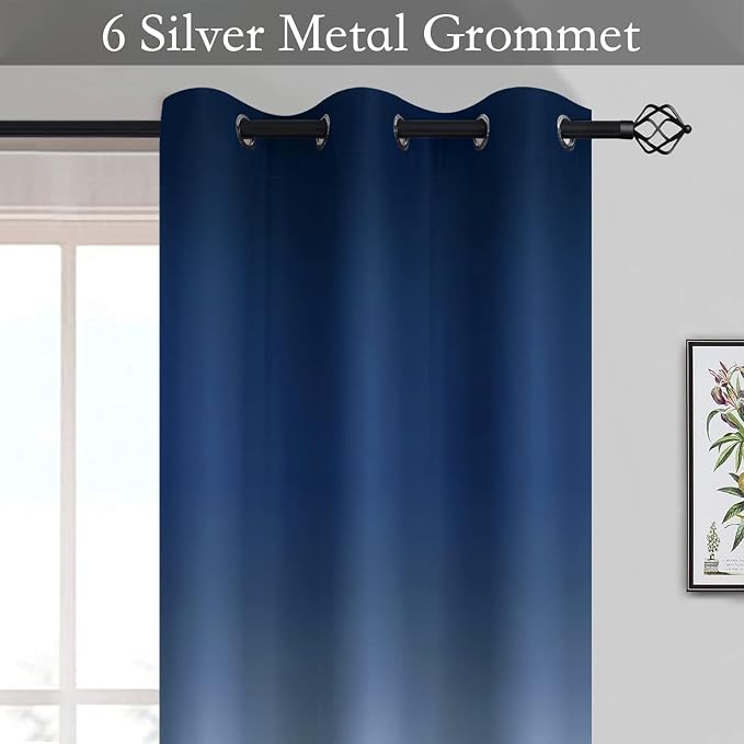 SimpleHome Ombre Room Darkening Curtains - Image 2