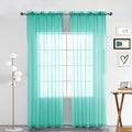 SpaceDresser Sheer Voile Window Treatment. Rod Pocket Curtain Panels by SpaceDresser