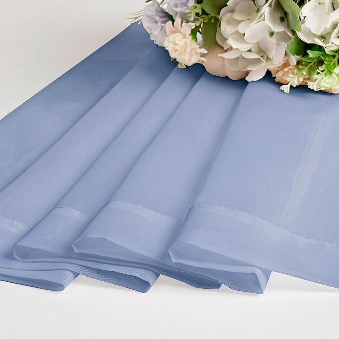 Chyhomenyc Sheer Curtains 63 Inch Length 2 Panels Set - Image 8