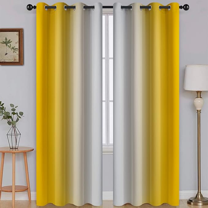 SimpleHome Ombre Room Darkening Curtains by SimpleHome