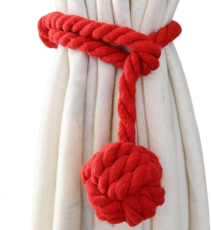 Melaluxe 4 Pack Curtain Tiebacks - Image 2
