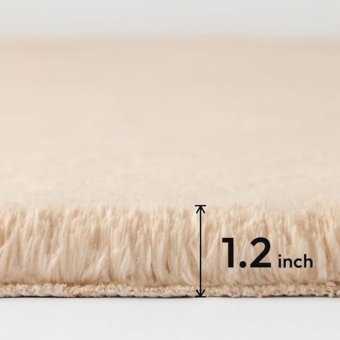 Ashler HOME DECO Ultra Soft Faux Rabbit Fur Chair Couch Cover Area Rug - Image 2