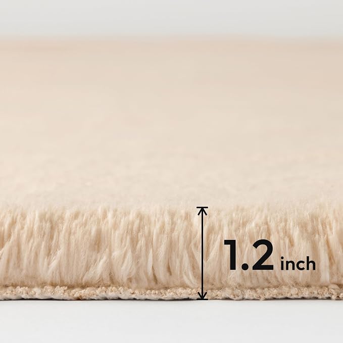 Ashler HOME DECO Ultra Soft Faux Rabbit Fur Chair Couch Cover Area Rug - Image 3