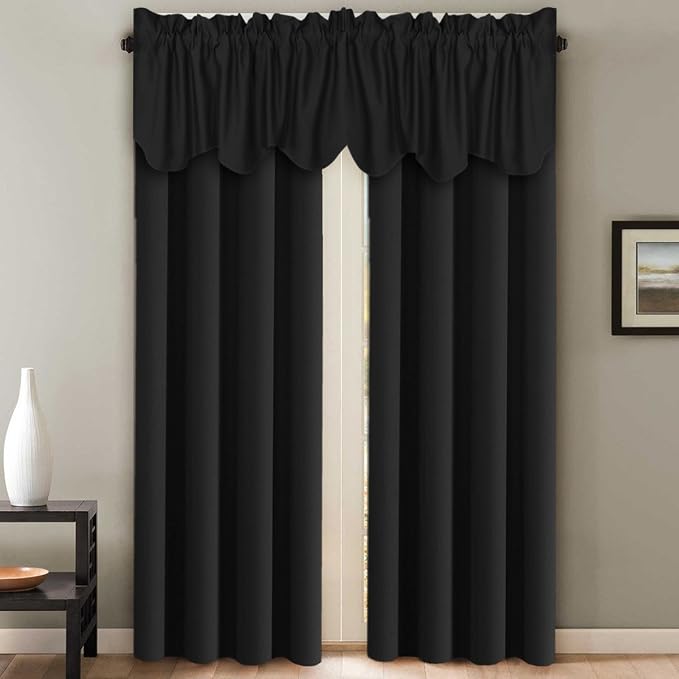 H.VERSAILTEX 2 Panels Blackout Curtain Valances - Image 2