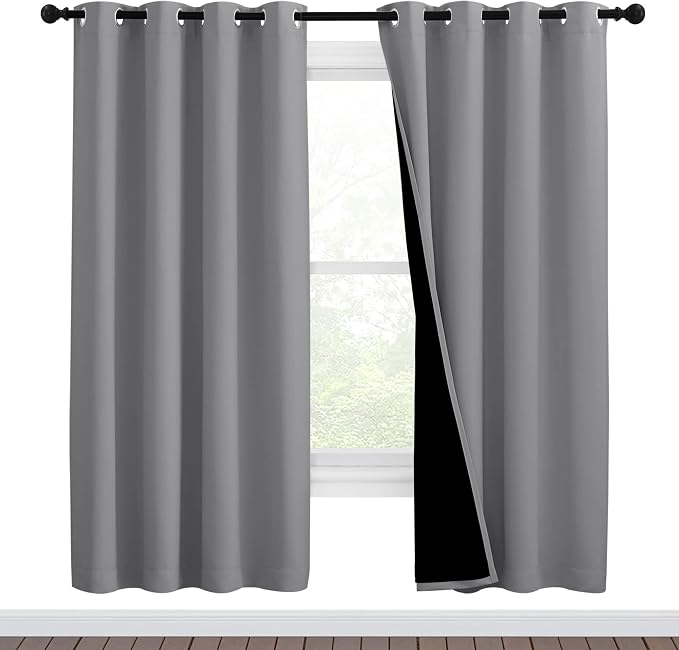 NICETOWN Full Shade Curtain Panels, Pair of Energy Smart & Noise Blocking Out by NICETOWN