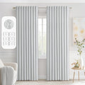 MIULEE Back Tab Light Blocking Curtains 90 Inch Long 2 Panels Set by MIULEE