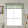 Gwine Sage Green Valances for Windows, Small Light Filtering Rod Pocket Cafe by Gwine